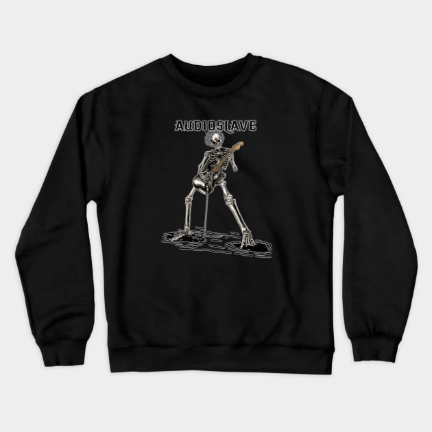 Fire skull guitar as Crewneck Sweatshirt by Jang andong